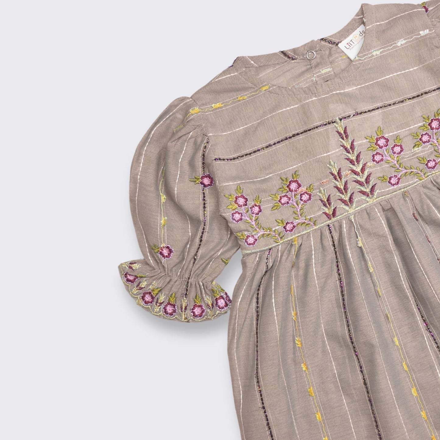 Embroidered Frock with Black Trouser