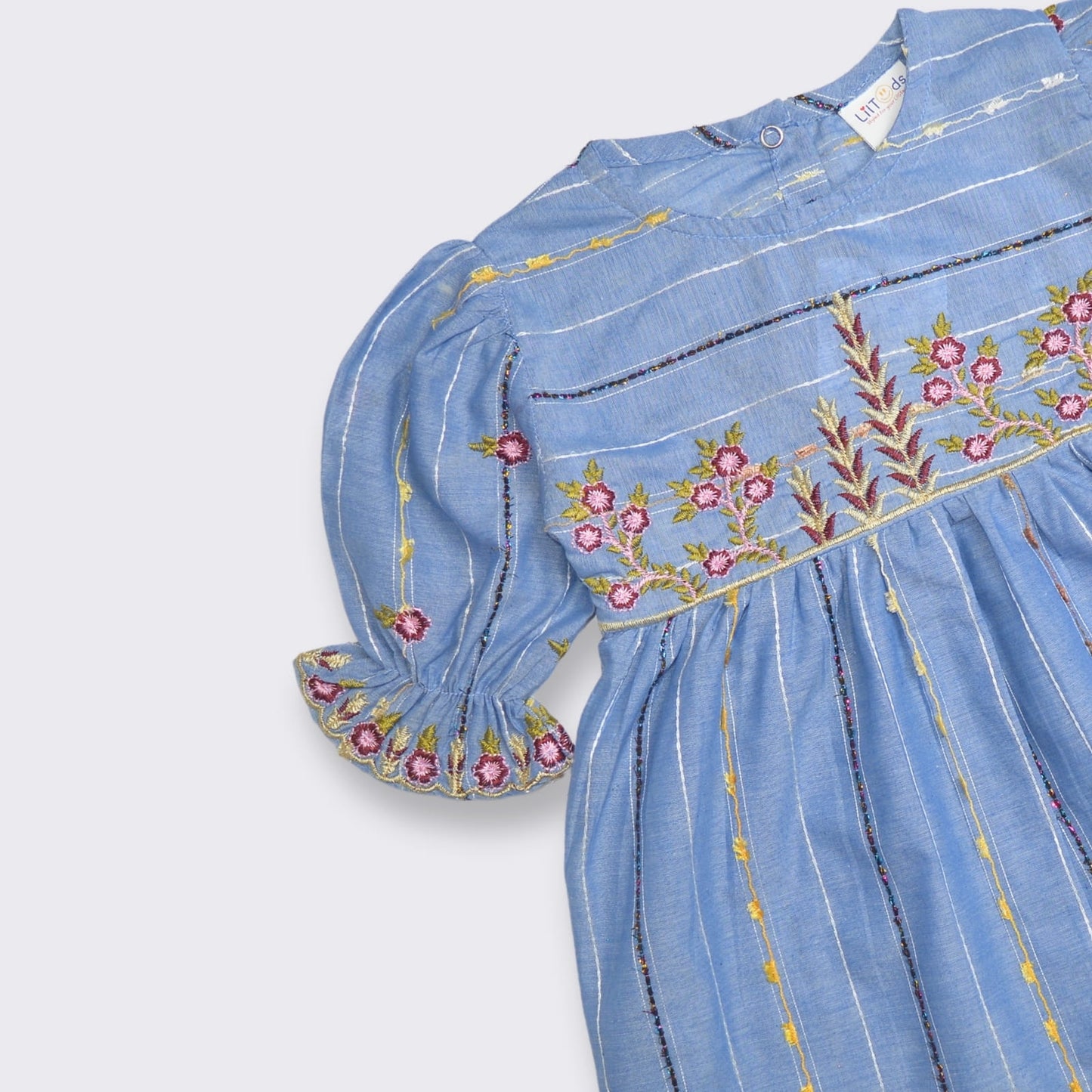 Embroidered Frock with Black Trouser