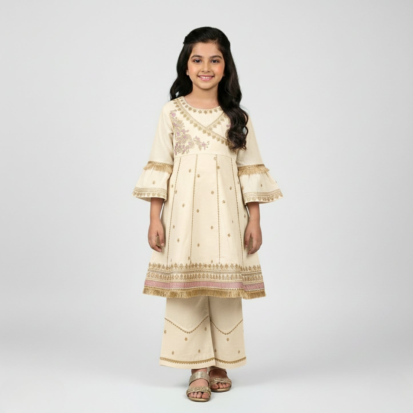 Embroidered Top and Trouser
