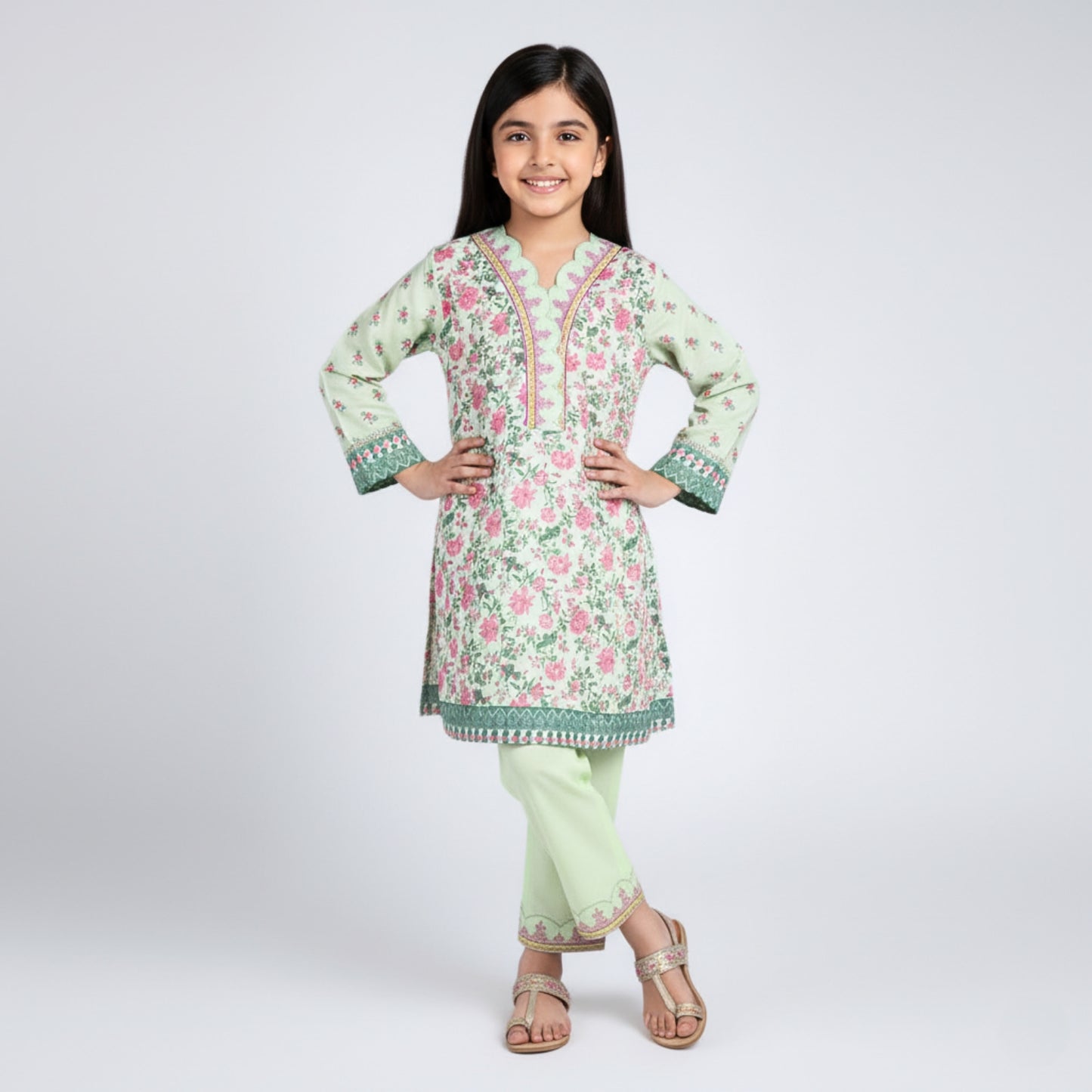 Floral Top and Trouser