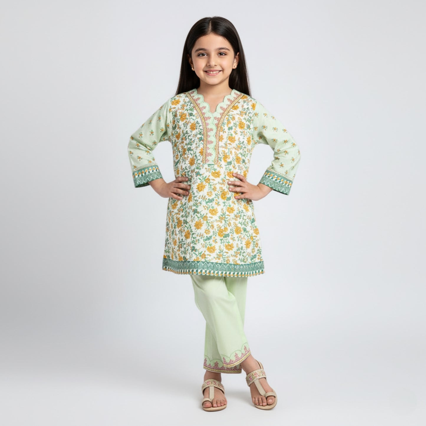 Floral Top and Trouser