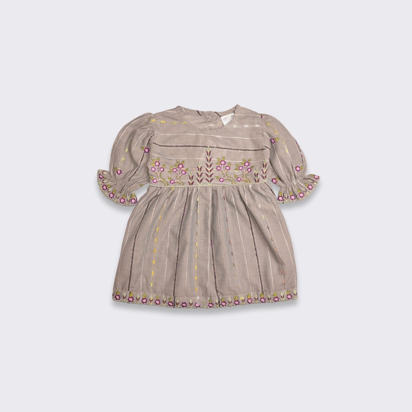 Embroidered Frock with Black Trouser