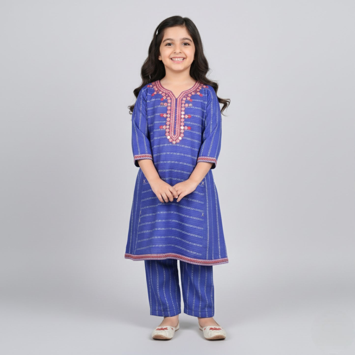 Embroidered Top and Trouser