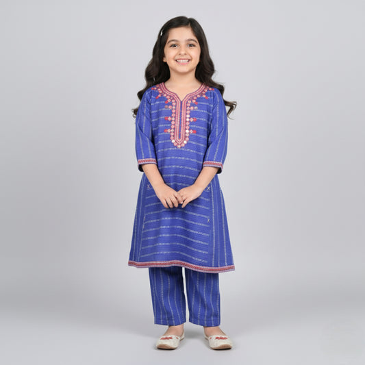 Embroidered Top and Trouser