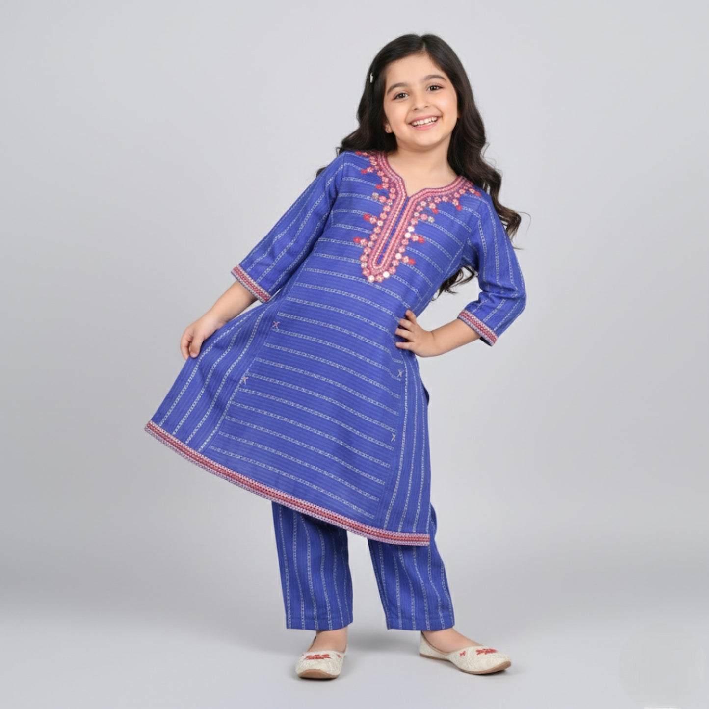 Embroidered Top and Trouser