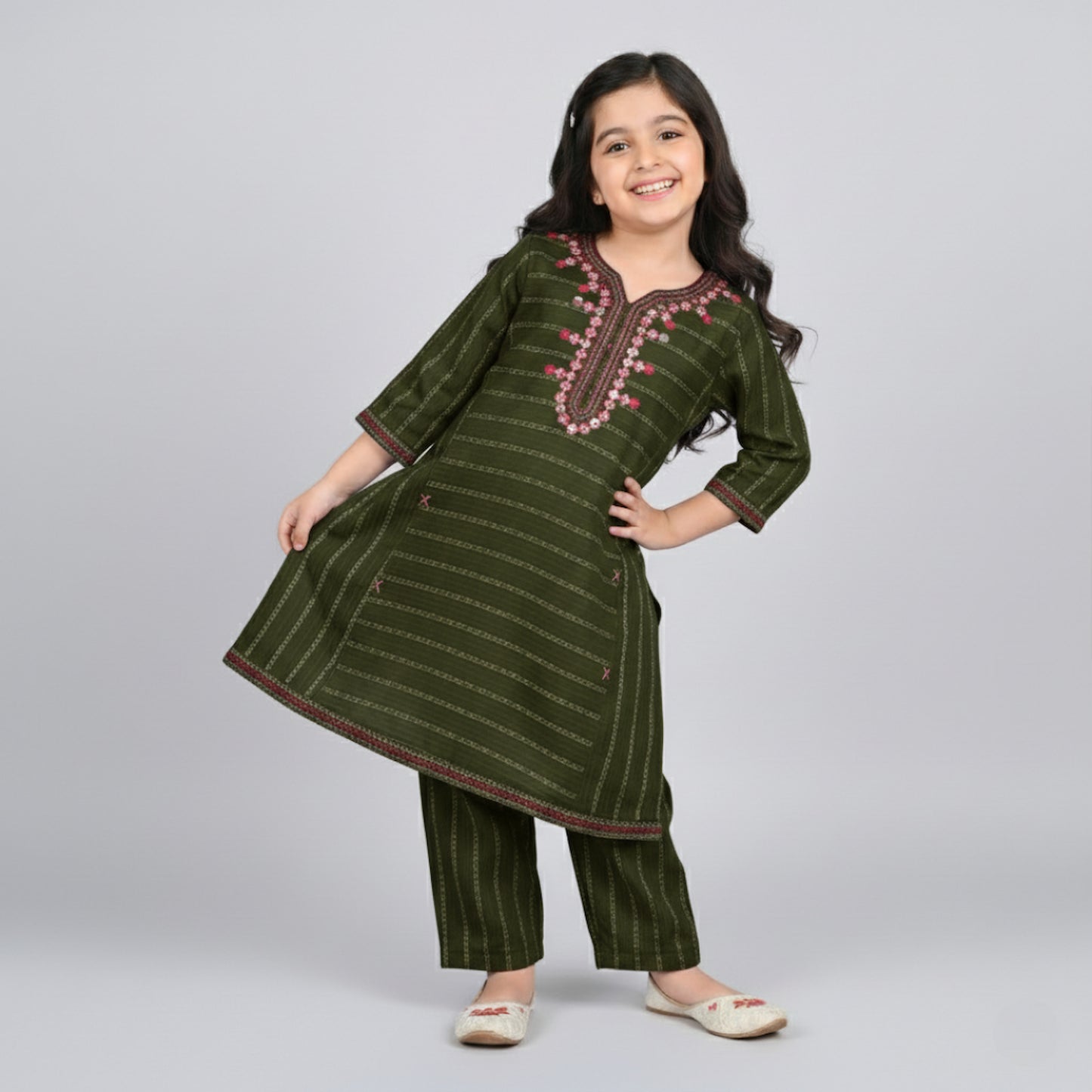 Embroidered Top and Trouser