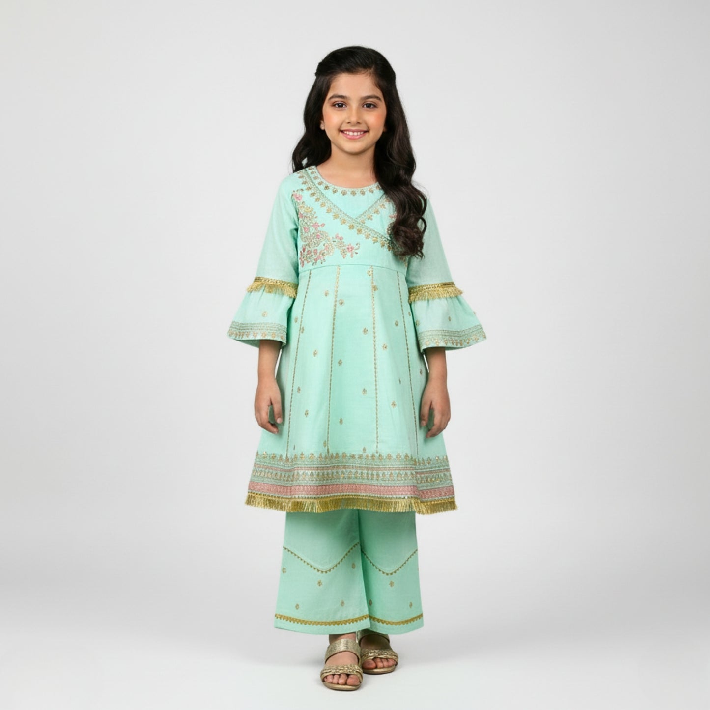 Embroidered Top and Trouser