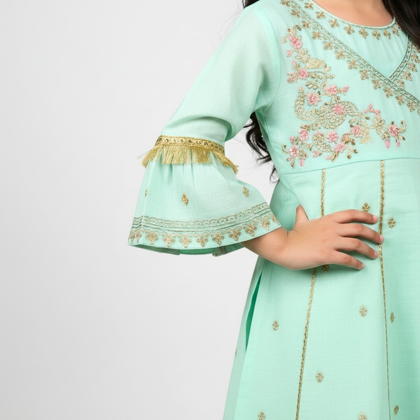 Embroidered Top and Trouser