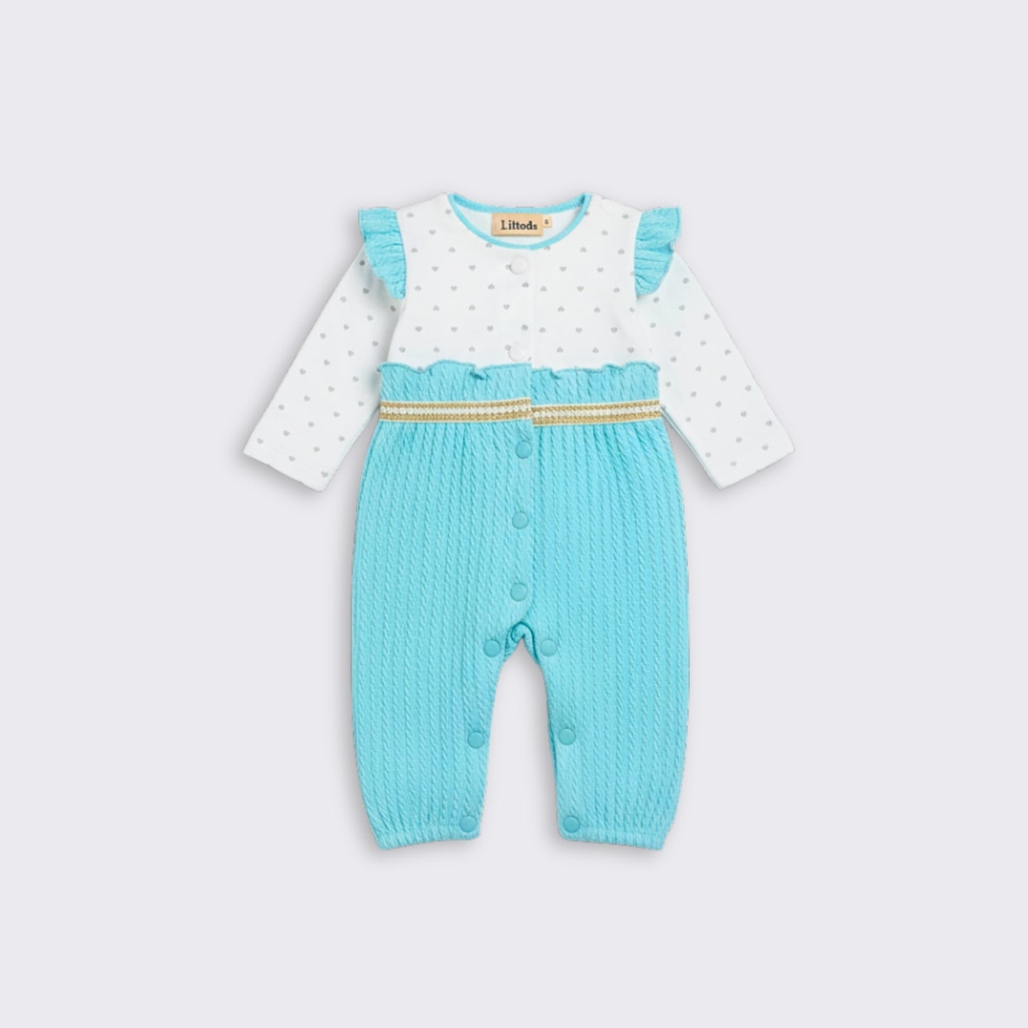 Sweetheart Textured Romper