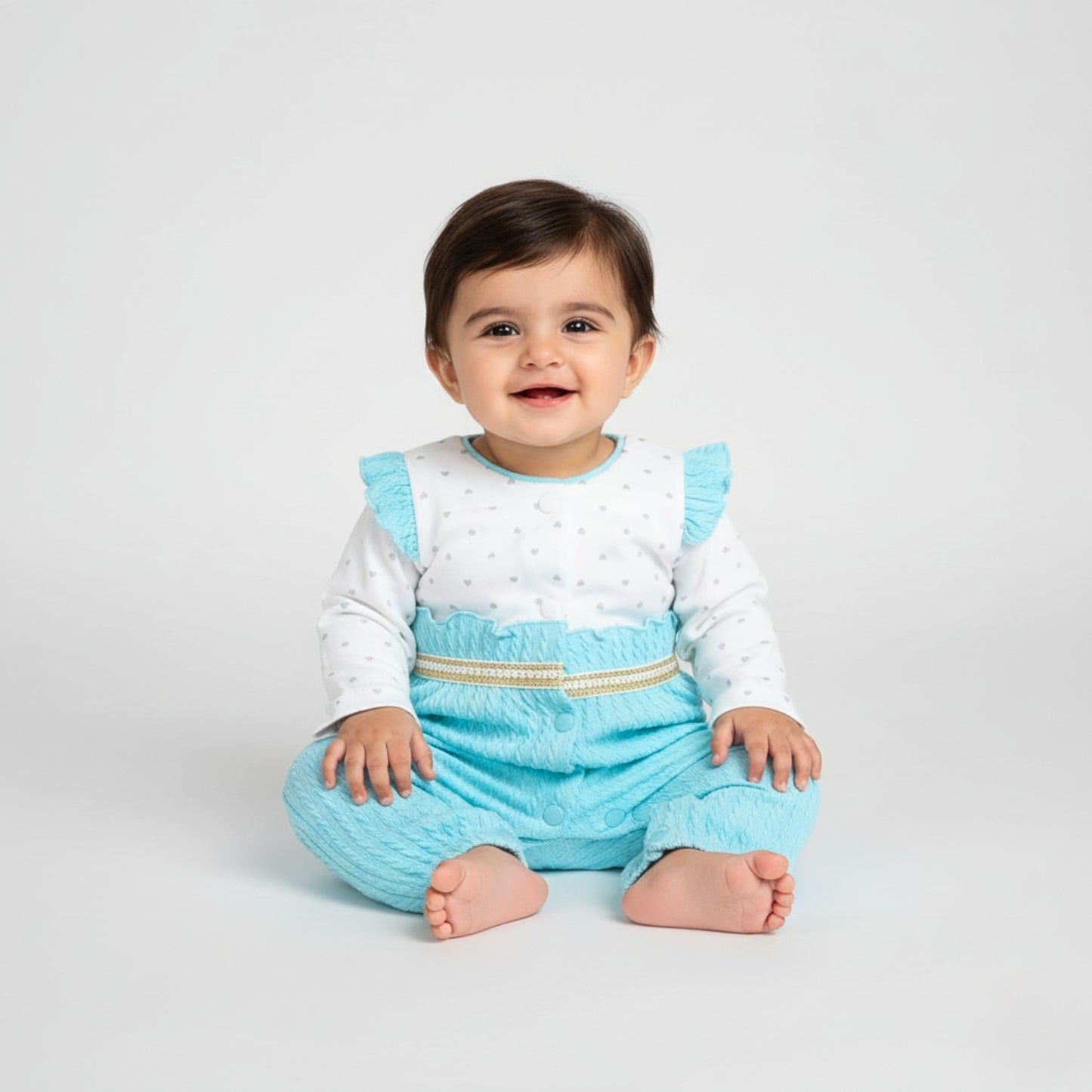 Sweetheart Textured Romper