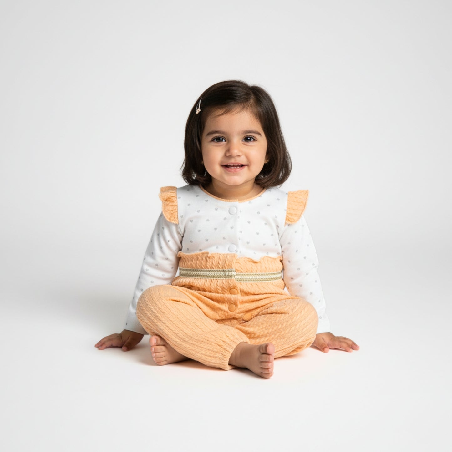 Sweetheart Textured Romper